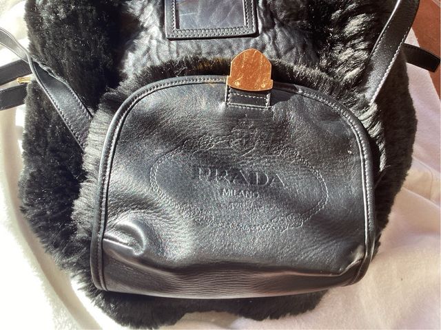 Mochila de piel de Prada