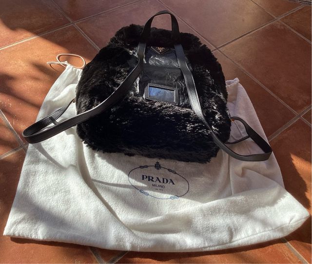 Mochila de piel de Prada