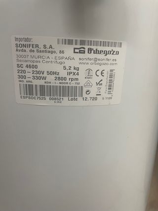  CENTRIFUGADORA