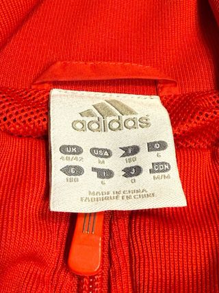 Chaque de chandal rojo adidas talla M