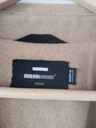 Abrigo beige de lana largo de Dr.Denim