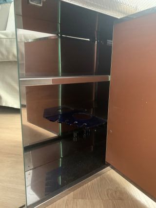 mueble espejo de baño retro