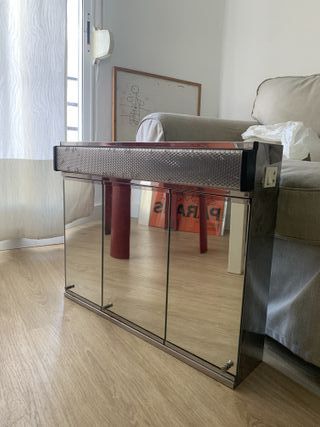 mueble espejo de baño retro