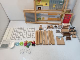 Sustainable Wood Toy Mansion de madera