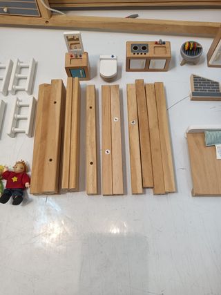 Sustainable Wood Toy Mansion de madera