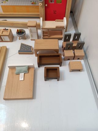 Sustainable Wood Toy Mansion de madera