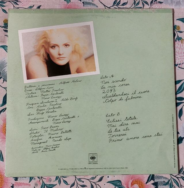 Lp Anna Oxa La Mia Corsa Made Italy