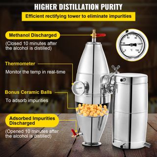 Alambicco Caldaia per Acqua Distillata 70L 18,5 ga