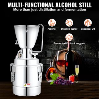 Distillatore Alcol con Pompa d'Acqua
