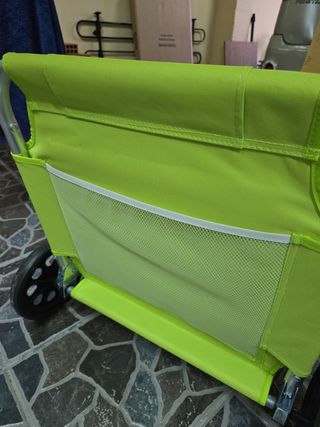 Silla tumbonas con parasol de Lidl