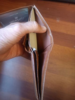 Cartera de hombre de piel.