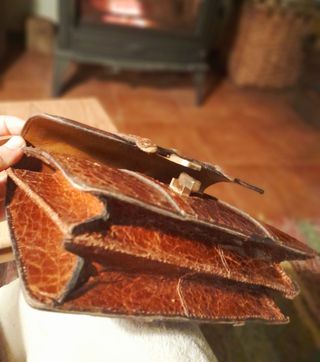 Bolso piel de cocodrilo vintage