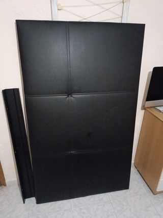 Cabezal cama polipiel Negro
