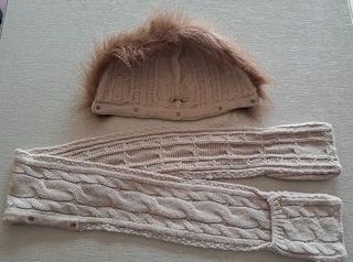 Conjunto de gorro y bufanda para niña