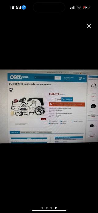 Cuadro Digital ORIGINAL (Digital cockpit)