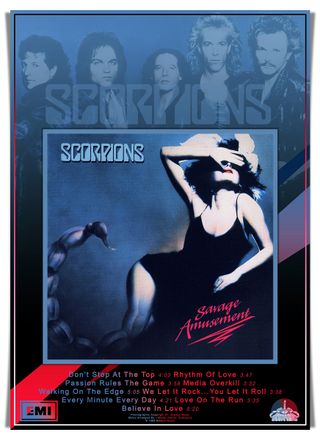 Scorpions Savage Amusement Poster DIN A2