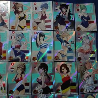 card anime manga waifu football girl set SSR