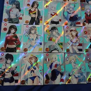 card anime manga waifu football girl set SSR