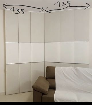 Paneles japoneses, cortina