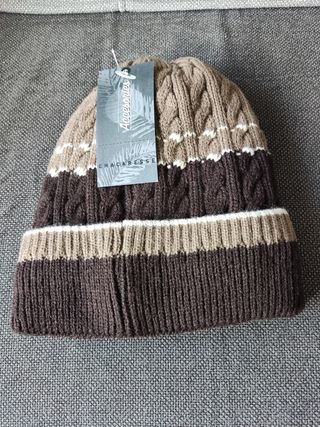 Gorro LANA y punto NUEVO etiqueta 