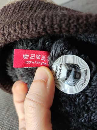 Gorro LANA y punto NUEVO etiqueta 