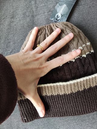 Gorro LANA y punto NUEVO etiqueta 