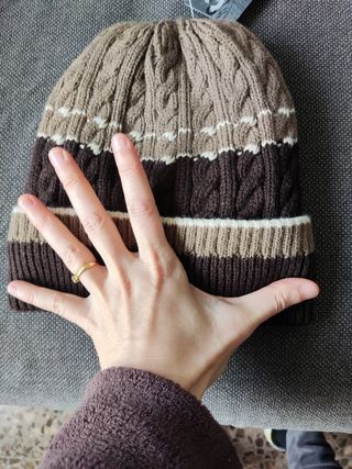 Gorro LANA y punto NUEVO etiqueta 