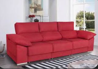 SOFÁ 3 PLAZAS GRANATE. EXCELENTE ESTADO