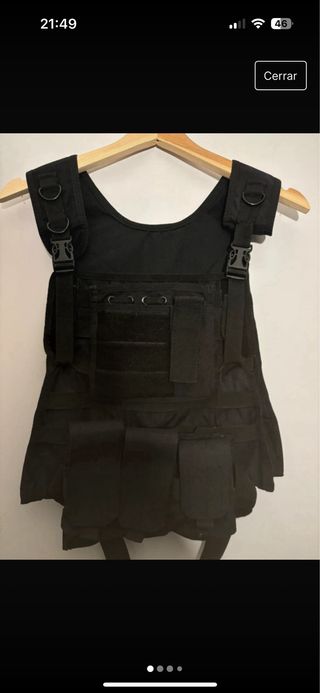 traje airsoft + Chaleco + Funda arma airsoft