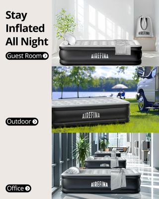 Colchón hinchable individual con bomba