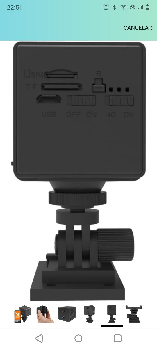 Orllo Mini cámara inalámbrica gsm 4G LTE W8 Pro SI