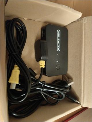 USB Switch 4 Puertos para 2 PCs.