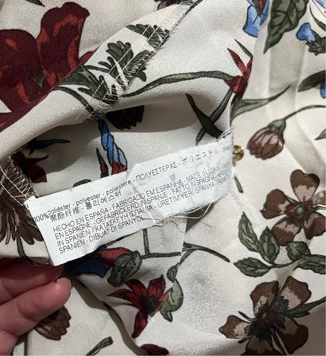 Camicia fiori Zara donna S
