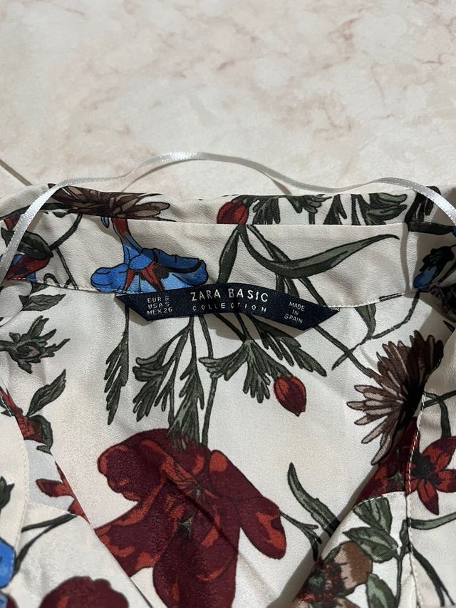 Camicia fiori Zara donna S