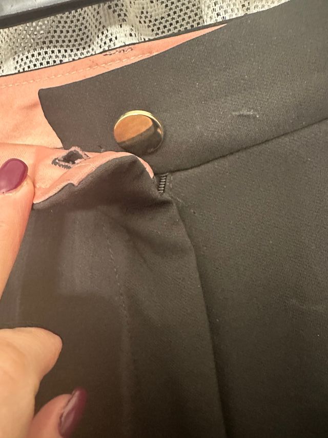 Pantalone nero in tessuto stretch taglia 40