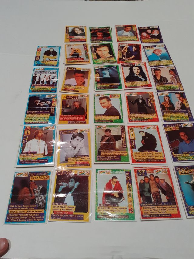 Bimbo 40 Fanclub. Cromo Backstreet Boys