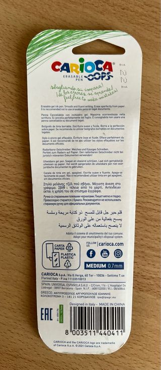 Ricarica verde penna Carioca