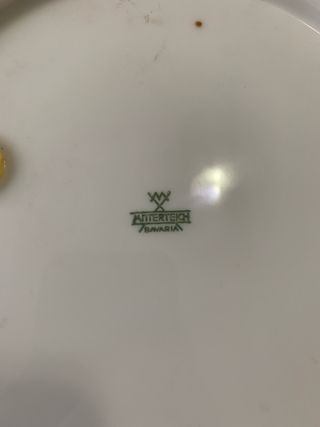 Piatto decorato anni 60/70 Mitterteich