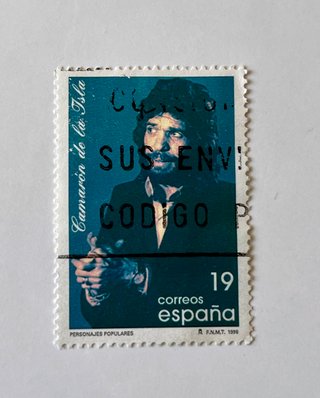 Sello Postal Camaron de la Isla. España