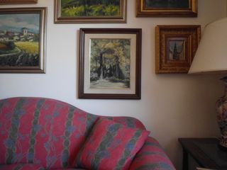 Cuadro p. ortiz ,paisaje bosque