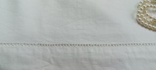 LENZUOLO ANTICO LINO RICAMO L R A MANO