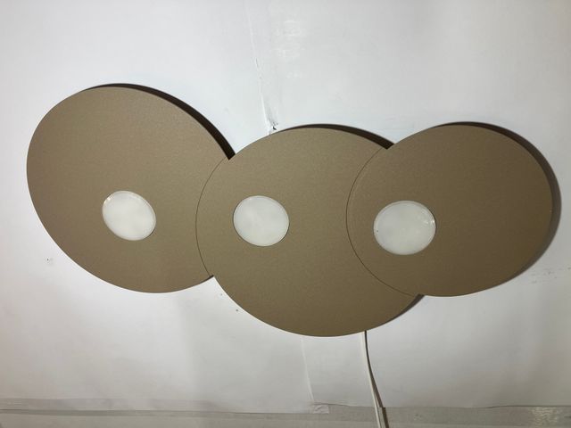 Lampada soffitto lastra metallo "nuvola" 