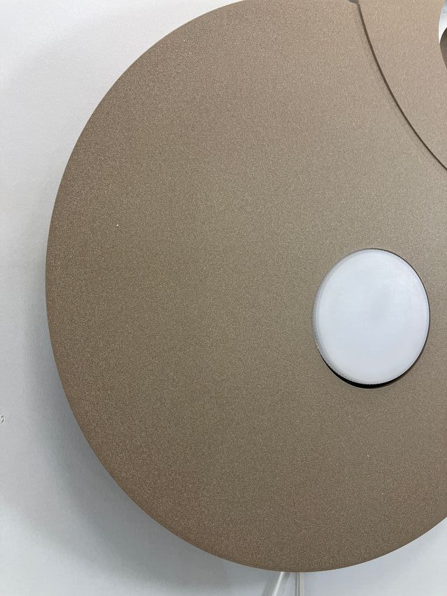 Lampada soffitto lastra metallo "nuvola" 