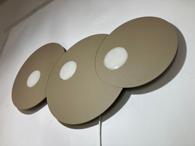 Lampada soffitto lastra metallo "nuvola" 