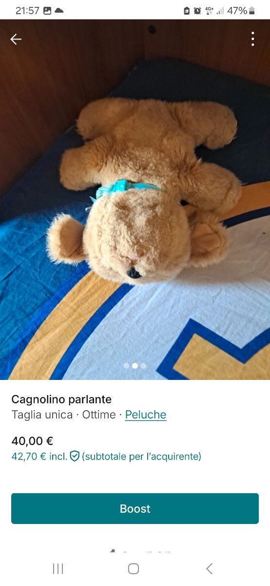 Cagnolino peluche