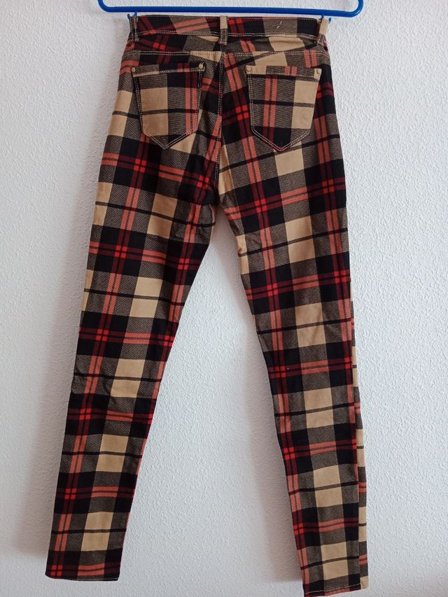 Pantalones Jeans cuadros