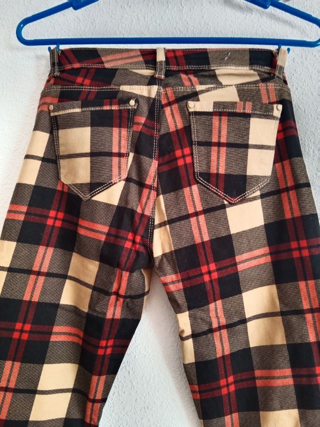 Pantalones Jeans cuadros