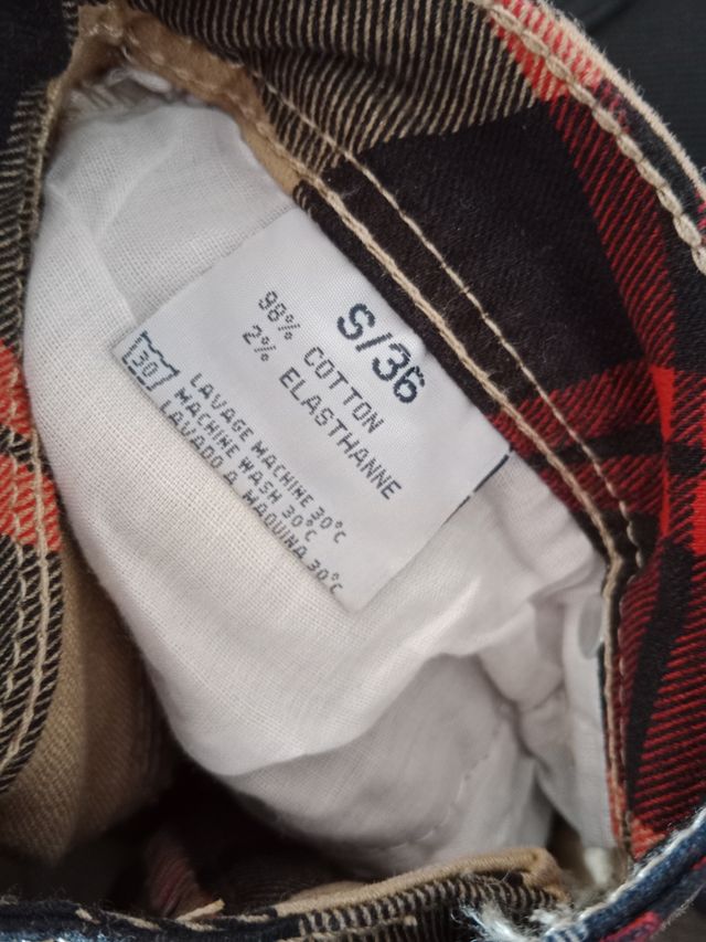 Pantalones Jeans cuadros