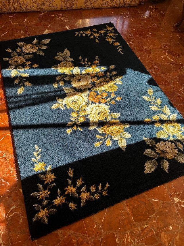 Alfombra Vintage Años 80 LEACRIL Estado Impecable