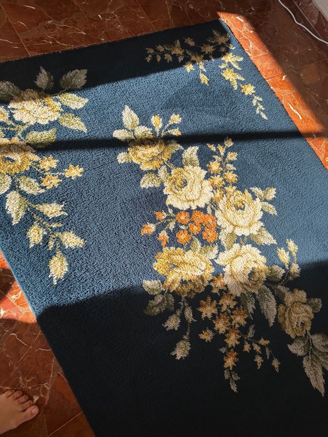 Alfombra Vintage Años 80 LEACRIL Estado Impecable